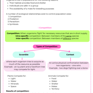 Ecology Condensed Notes