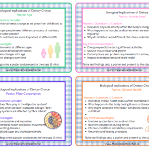 Research Task 2.6.6: Biological Implications of Dietary Choices