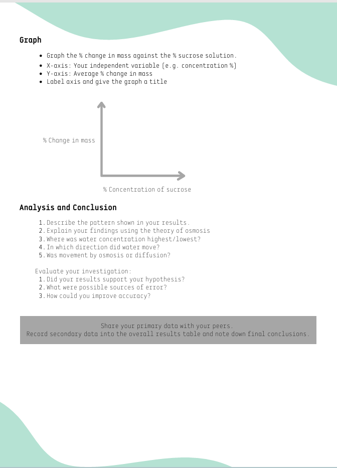 Experiment Cards: Factors Affecting Rate of Osmosis (2.6.2) - Image 4