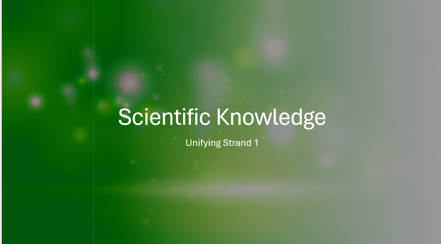 U1: Scientific Knowledge PPT